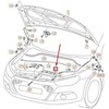 Vag Dangčio Užrakto Trosas Volkswagen Scirocco 09-14 Originalus 1K8823531B