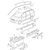 Vag Dekoratyvinė Durų Juostelė Satin Juodas Sharan Alhambra 2001 2010 Originalus 7M3853525B41