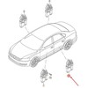 VAG Galinio Kairio Durų Langų Valdymo Variklis Originalus 3AA959703BVW3