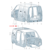 Vag Galinio Kuno Bungas Volkswagen T5 T6 7H0817064AY20 Originalus