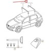 VAG Genuine Base Carrier Set 4-Door VW e-Golf Golf R32 GTI Rabbit 5G1 AU1 5G4071126