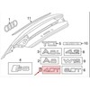 VAG Genuine Chrome 4.0 T Įrašas AUDI A8 S8 quattro 4H2 4H8 4H0853743G2ZZ