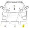 VAG Genuine Chrome Tornado Raudona TSI Inscription VW Golf R32 GTI Rabbit 5G0853675AJZQ