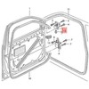 VAG Genuine durų vyrių kairysis viršutinis VW Caddy Polo Classic Derby Vento-Ind 6Q0831401C