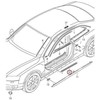 VAG Genuine Satin juodas įėjimo juostelė su užrašu AUDI 8T0853374L01C