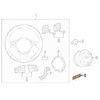 VAG Genuine Soul Juodas RS7 ženklelis AUDI RS7 Sportback 4GA 4GF 4G8419685A5PR