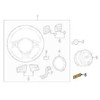 VAG Genuine Soul Juodas RS7 ženklelis AUDI RS7 Sportback 4GA 4GF 4G8419685A5PR