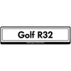 Vag Golf R32 Valstybinio Numerio Ženklo Plokštė Originalus ZCP905030