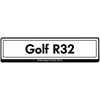 Vag Golf R32 Valstybinio Numerio Ženklo Plokštė Originalus ZCP905030