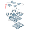 Vag Kėbulo Dėklai Soul Juoda Audi A3 8V Originalus 8V2863691QA5