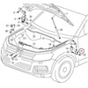 Vag Kronšteinas Volkswagen Touareg 7P 2011 2018 Originalus 7P0823633