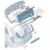 VAG NAUJAS AUDI Q7 4M GALINIS KALNIS EMERGENCY DANGTIS 4M0867747DS2 ORIGINALUS