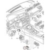 VAG Naujas OEM Audi A4 priekinis centrinis monetų laikiklis ASP jungiklio apdaila juoda RHD 8K2927325 OEM