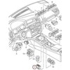 VAG Naujas OEM Audi A4 priekinis centrinis monetų laikiklis ASP jungiklio apdaila juoda RHD 8K2927325 OEM