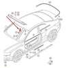 VAG NAUJAS OEM AUDI A5 KABRIOLETAS 8F PRIEKINIS KAIRĖS A-STULPO APDAILOS 8F0853265D3Q7 ORIGINALUS