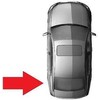VAG Naujas OEM AUDI Q5 09-16 Galinis buferis pilkas apdailos elementas kairiajame ratų arkos 8R0853827A1QP