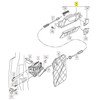 VAG Naujas OEM Audi Q7 kairės priekinės durų vidinis veikimo rankenėlė Nero juoda 4L0837019AH77