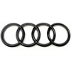 VAG NAUJAS ORIGINALUS AUDI A1 2019- Q3 2012-2018 GALINIS BAGAŽINĖS ŽIEDO LOGOTIPAS BLIZGUS Juodas EMBLEMA