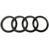VAG NAUJAS ORIGINALUS AUDI A1 2019- Q3 2012-2018 GALINIS BAGAŽINĖS ŽIEDO LOGOTIPAS BLIZGUS Juodas EMBLEMA