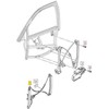 VAG Naujas originalus AUDI A3 2 durų priekinis kairysis lango reguliatorius 8P3837461C OEM