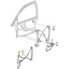 VAG Naujas originalus AUDI A3 2 durų priekinis kairysis lango reguliatorius 8P3837461C OEM