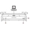 VAG Naujas originalus AUDI A3 galinės bagažinės AUDI ženklelis emblema 8V7853742 2ZZ OEM