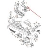 VAG Naujas originalus Audi A3 priekinės centrinės konsolės monetų laikiklio apdaila juoda LHD 8V18583236PS