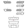 VAG NAUJAS ORIGINALUS AUDI A3 PRIEKINIS BUFERIS NUMERIO PLOKŠTĖS PAGRINDAS 8P4807285G 1QP