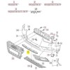 VAG Naujas originalus AUDI A4 S4 priekinis bamperis apatinis centrinis groteles 8K0807683 OEM