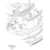 VAG Naujas originalus AUDI A4/S5 (2012-2017) galinis bamperio spoileris 8T0807521J1RR OEM