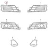 VAG NAUJAS ORIGINALUS AUDI A6 15-18 S-LINE PRIEKINIS BAMPERIS APATINIS DEŠINIS ORA VENTILIACIJOS GROTELĖS