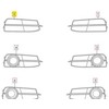 VAG Naujas originalus Audi A6 Allroad priekinis bamperis dešinysis oro kanalo groteles 4G0807682N9B9 OEM