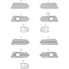 VAG Naujas originalus AUDI A6 S6 Avant Quattro priekinis kairysis oro kanalo groteles 4G0807647CBMT