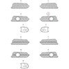 VAG Naujas originalus AUDI A6 S6 Avant Quattro priekinis kairysis oro kanalo groteles 4G0807647CBMT