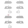 VAG Naujas originalus AUDI A6 S6 Avant Quattro priekinis dešinysis oro kanalo groteles 4G0807648D9B9