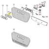 VAG NAUJAS ORIGINALUS AUDI A6 S6 RS6 CHROMO RS6 PRIEKINIS GROTELIŲ ŽENKLAS EMBLEM 4G0853736D 2ZZ