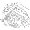 VAG NAUJAS ORIGINALUS AUDI A8 D4 2014 - 2017 GALINIS BAGAŽO CHROMO APDAILOS PROFILIS 4H0853927B2ZZ