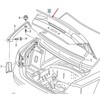 VAG NAUJAS ORIGINALUS AUDI A8 D4 2014 - 2017 GALINIS BAGAŽO CHROMO APDAILOS PROFILIS 4H0853927B2ZZ