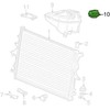 VAG Naujas originalus Audi dangtis 1C9121321 OEM