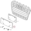 VAG Naujas originalus AUDI Q5 8R platininės pilkos spalvos bamperio numerio laikiklis 8R0807285Q1RR