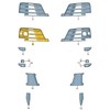 VAG NAUJAS ORIGINALUS AUDI Q7 PRIEKINIS BUFERIS DEŠINIS O/S APATINIS ORA GIDAS GROTELĖ 4M0807682EGXE
