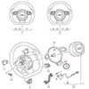 VAG Naujas originalus Audi RS3 vairo ženklo emblema 8W0419685G OEM