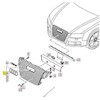 VAG Naujas originalus Audi RS5 priekinis bamperio centrinis groteles aliuminis matinė 8T0853651JMOJ OEM