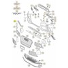 VAG Naujas originalus Audi RS6 13-16 priekinis dešinysis bamperio šoninis ventiliacijos groteles 4G0807679T94 OEM