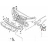 VAG Naujas originalus VOLKSWAGEN CC priekinis bamperio dešinės pusės laikiklis 3C8807184C OEM