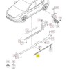 VAG Naujas originalus VOLKSWAGEN GOLF (13-17) dešinės pusės narys apdaila 5G6853860B9B9 OEM