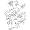 VAG Naujas originalus VOLKSWAGEN GOLF CABRIO ekranas apdaila - juoda 5K0858069M1QB OEM