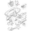 VAG Naujas originalus VOLKSWAGEN GOLF CABRIO ekranas apdaila - juoda 5K0858069M1QB OEM
