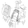 VAG Naujas originalus VOLKSWAGEN GOLF PLUS galinės sėdynės sulankstomas stalas 1T0881861E71N OEM