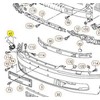 VAG Naujas originalus Volkswagen Phaeton 2011-2016 kairysis šviesų plovimo dangtelis 3D0807927EGRU